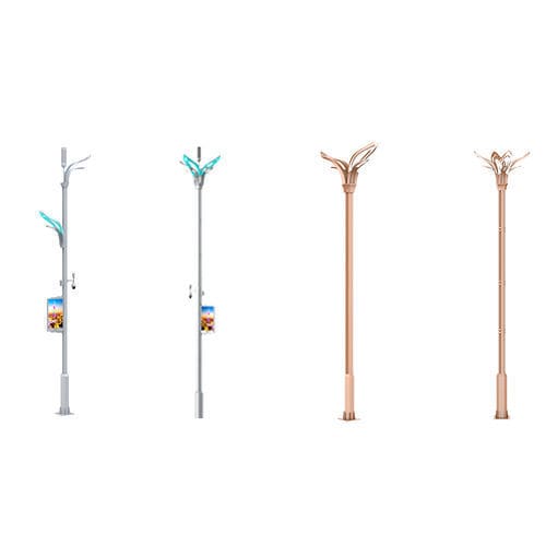 Poste de iluminação pública - BAUHINIA - EXC Solar Street Light Technology Co., Ltd - contemporâneo / metálico / de LED