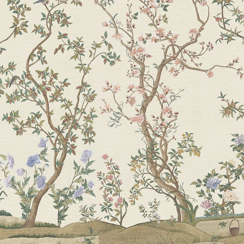 Papel de parede contemporâneo - IMPERIAL GARDEN - Iksel Decorative Arts - vinílico / em fibra de vidro / com natureza