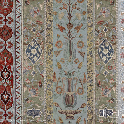 Papel de parede contemporâneo - SC144 Rumi Gouache - Iksel Decorative Arts - panorâmico / com padrão geométrico / listrado