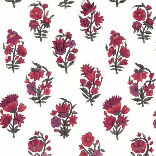 Papel de parede contemporâneo - RW302 Boteh - Iksel Decorative Arts - em fibra de vidro / vinílico / com natureza