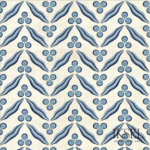 Papel de parede contemporâneo - IZNIK CHINTAMANI RW110 - Iksel Decorative Arts - em fibra de vidro / vinílico / com natureza