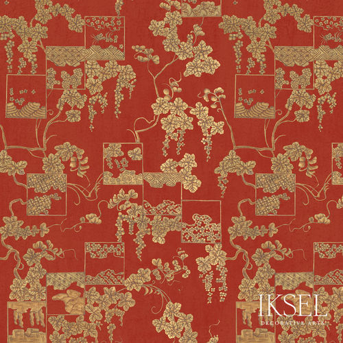 Papel de parede de estilo Art Déco - RW603 Japanese Hokkaido - Iksel Decorative Arts - em tecido não tecido / em fibra de vidro / vinílico