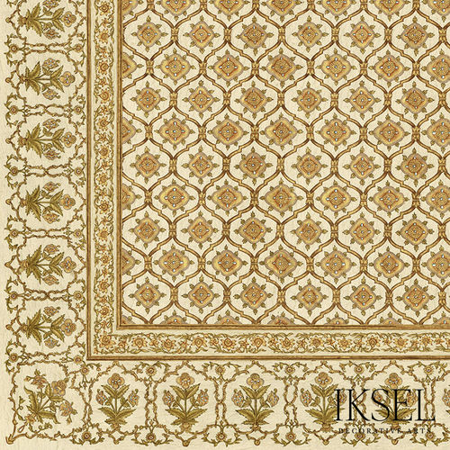 Papel de parede contemporâneo - CE209 Mogul Ceiling - Iksel Decorative Arts - em fibra de vidro / vinílico / floral