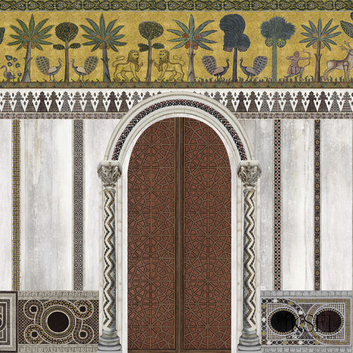 Papel de parede contemporâneo - AR550 Palermo - Iksel Decorative Arts - vinílico / em fibra de vidro / com natureza