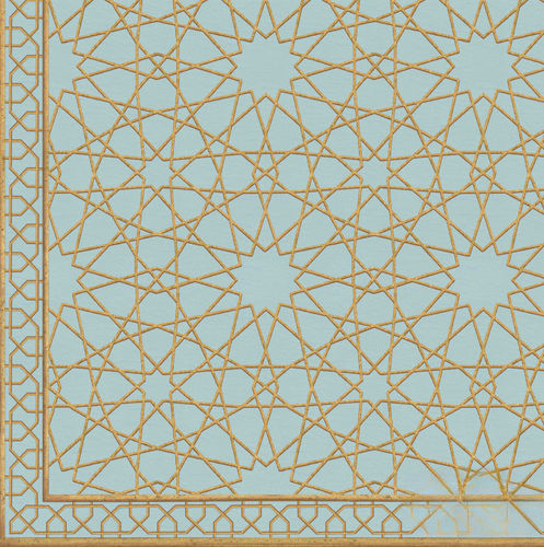 Papel de parede contemporâneo - MAMLUK GEOMETRIC CEILING - Iksel Decorative Arts - em fibra de vidro / vinílico / com padrão geométrico