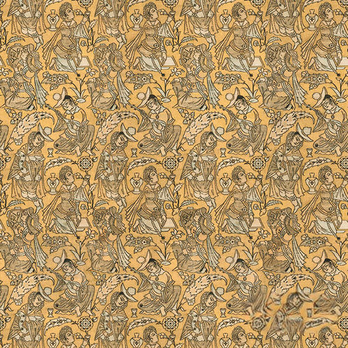 Papel de parede contemporâneo - RW905 SAFAVID MUSICIANS - Iksel Decorative Arts - vinílico / em fibra de vidro / com padrão geométrico