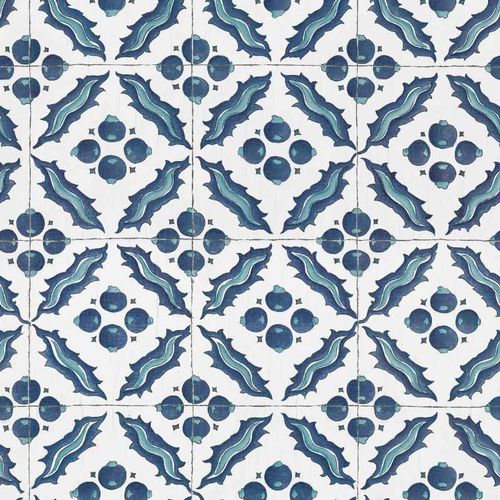 Papel de parede contemporâneo - IZNIK K&Ouml;SEM RW126 - Iksel Decorative Arts - em fibra de vidro / vinílico / com padrão geométrico