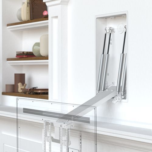 Suporte de parede para TV contemporâneo - Out of sight mounting solutions  - giratório / retrátil / metálico