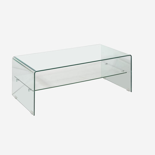 Mesa de centro contemporânea - TRANSPARENTE - CAMINO A CASA - em vidro / com base em vidro / retangular