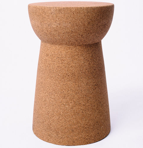 Banqueta contemporânea - FORMA - CREATIVE-CORK - em cortiça / com base em madeira / com pé central