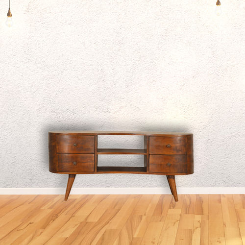 Rack de TV e multimídia de estilo escandinavo - WAVE  - Artisan Furniture - com gavetas / para espaço residencial / em madeira maciça