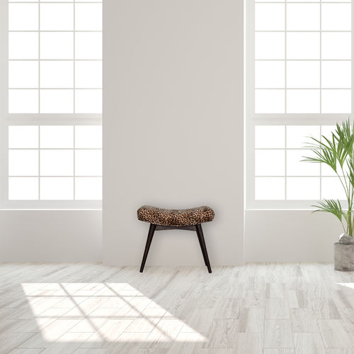 Banco estofado de design escandinavo - LEOPARD - Artisan Furniture - em veludo / com base em madeira maciça / em madeira maciça