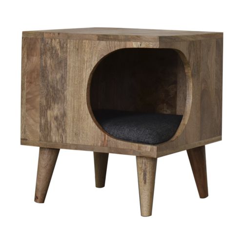 Cama para cão em madeira maciça - NORDIC - Artisan Furniture - com almofada removível