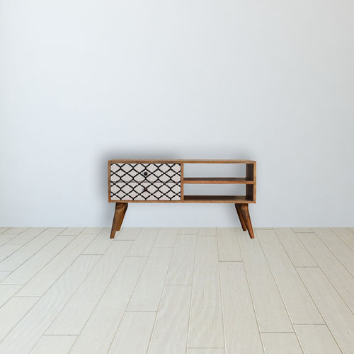 Rack de TV e multimídia de estilo escandinavo - STELLA  - Artisan Furniture - com gavetas / com prateleiras / para espaço residencial