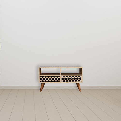 Rack de TV e multimídia de estilo escandinavo - HONEYCOMB  - Artisan Furniture - com gavetas / com prateleiras / para espaço residencial