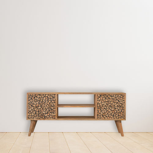 Rack de TV e multimídia de estilo escandinavo - LISBON  - Artisan Furniture - com gavetas / com prateleiras / para espaço residencial
