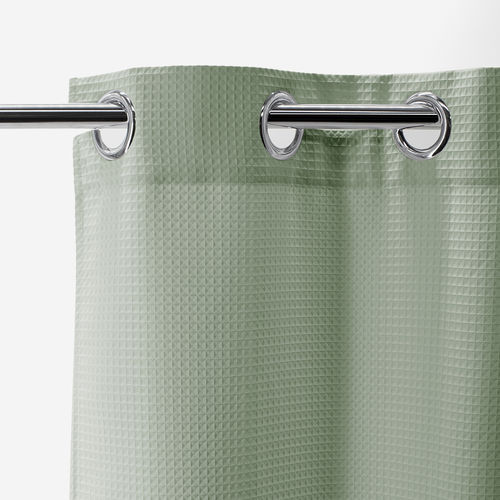 Cortina para banheiro branca - HONORE - BATH BAZAAR - cinza / verde / bege