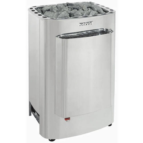 Forno para sauna seca elétrico - Harvia Club Combi k11gs - Fire Ice Systemtec Georg Zelger e.K. - 11 kW / de piso / em aço inoxidável