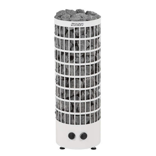 Forno para sauna seca elétrico - Harvia Cilindro pc90ee  - Fire Ice Systemtec Georg Zelger e.K. - 9 kW / de piso / em aço inoxidável