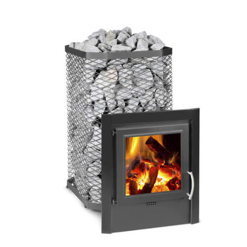 Forno para sauna seca a lenha - FinTec Leif mh  - Fire Ice Systemtec Georg Zelger e.K. - 9 kW / de piso / metálico