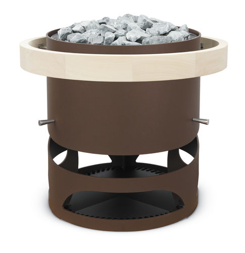 Forno para sauna seca elétrico - EOS ZEUS L HD - Fire Ice Systemtec Georg Zelger e.K. - 20 kW–50 kW / de instalação livre / em aço