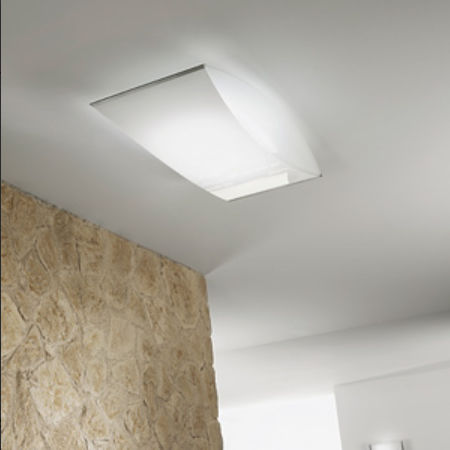 Plafon contemporâneo - POEMA - LAM Export - em vidro / em aço / de LED