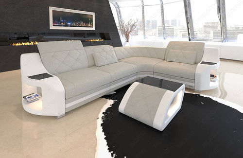 Sofá modular - Genua L - Sofa dreams - de canto / contemporâneo / em tecido