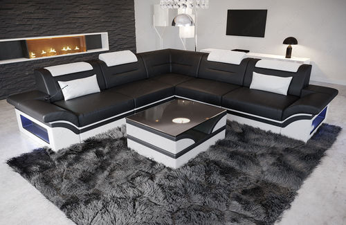 Sofá modular - Brianza L - Sofa dreams - contemporâneo / em couro / com braços