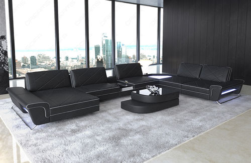 Sofá modular - Ferrara XL - Sofa dreams - contemporâneo / em couro / com braços