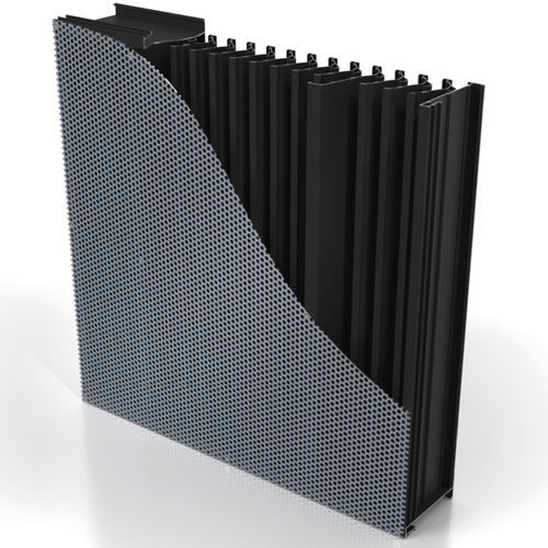 Grelha de ventilação em alumínio - PL-5700 - CS Construction Specialties - retangular / para ambiente externo / interna