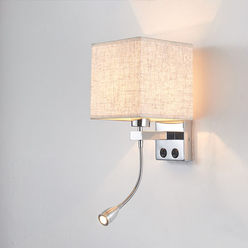 Arandela contemporânea - KD-LWL-ALK30 - kindom opto-electronic co.,ltd - para ambiente interno / em alumínio / em tecido