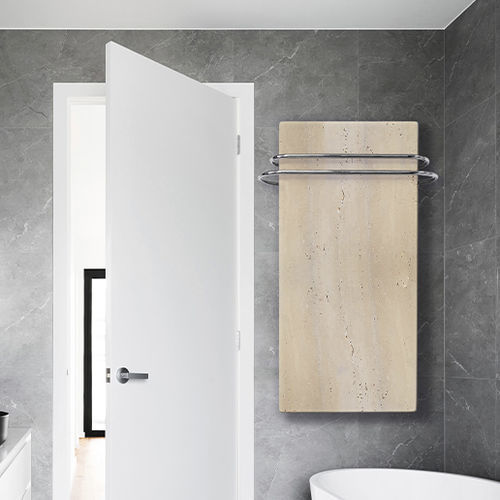 Aquecedor de toalhas elétrico - Le Fante Travertino - Chaleur Naturelle - 1500 W / contemporâneo / em pedra natural