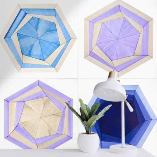 Revestimento hexagonal em cerâmica - Negativo - mavi ceramica - esmaltado / pintado / com semibrilho