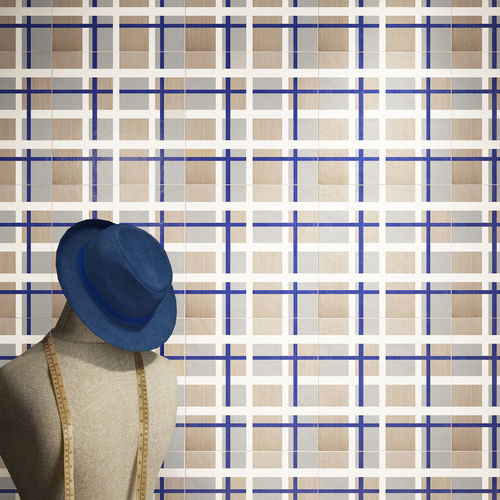Placas de revestimento em cerâmica - TARTAN TEXTILE 1 - mavi ceramica - fosca / para ambiente interno / para ambiente externo