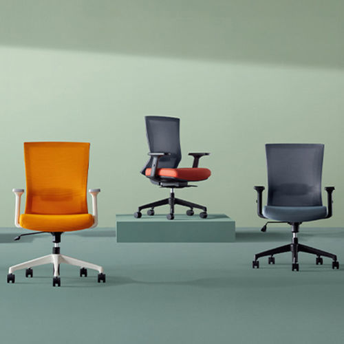 Cadeira de trabalho em tecido - Iron  - Zhejiang Sunon Furniture Manufacture Co., Ltd. - metálica / em material plástico / estofada