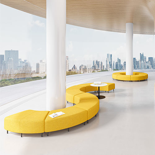 Sofá modular - F6 Ⅲ - Zhejiang Sunon Furniture Manufacture Co., Ltd. - contemporâneo / em tecido / cinza