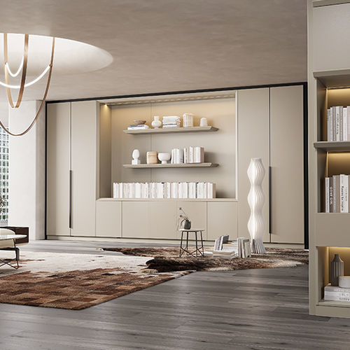 Guarda-roupa contemporâneo - Ai8 - Zhejiang Sunon Furniture Manufacture Co., Ltd. - em madeira / em aço / com portas de abrir