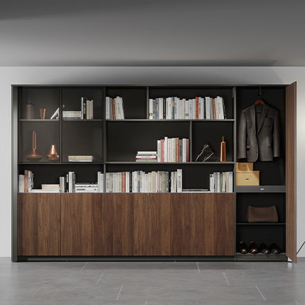 Livreiro contemporâneo - Maxim - Zhejiang Sunon Furniture Manufacture Co., Ltd. - para armazenamento / em madeira / em vidro