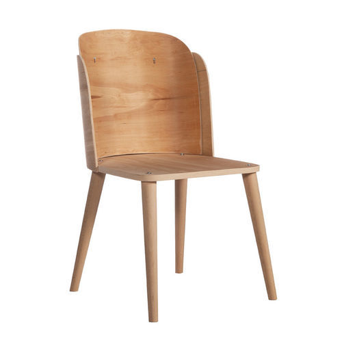 Cadeira contemporânea - P-212  - Papelci - para ambiente interno / em compensado / com base em madeira