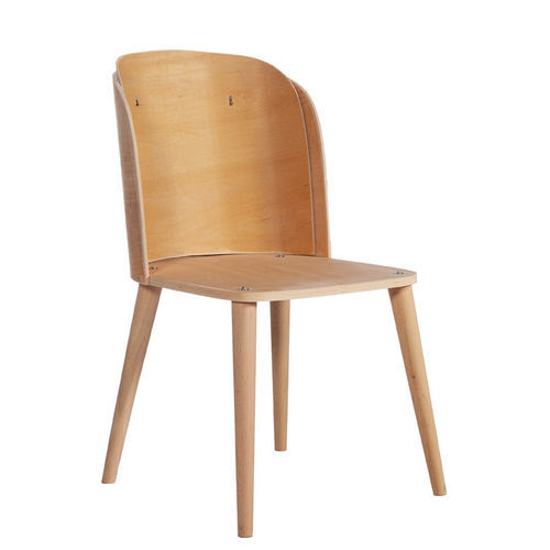 Cadeira contemporânea - P-228 - Papelci - para ambiente interno / em compensado / com base em madeira