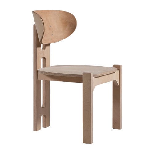 Cadeira contemporânea - P-343 - Papelci - em compensado / com base em madeira / de orelhas