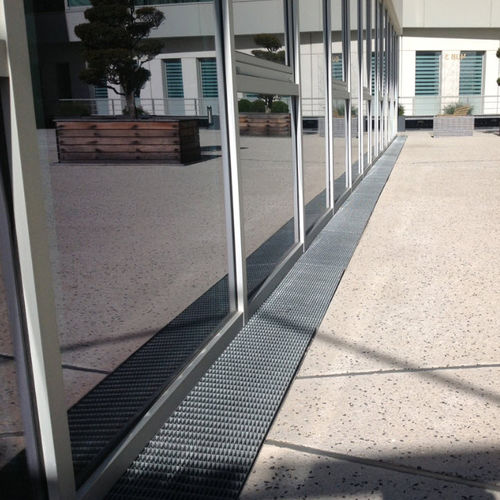 Ladrilho de piso elevado em aço - Gei - antiderrapante / para ambiente externo / para escritório