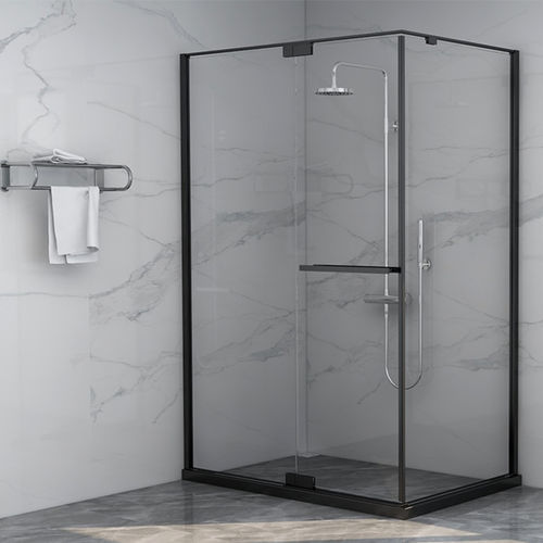 Cabine de banho em vidro - HJL5801 - Huida Sanitary Ware Co., Ltd. - em aço inoxidável / de abrir / retangular