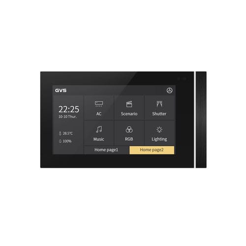Teclado de controle para sistema de automação residencial - SMART TOUCH V50 HORIZONTAL - Guangzhou Video-Star Intelligent Corp., Ltd - para luminária / de parede / com tela sensível ao toque