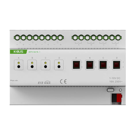 Variador de luminosidade para trilho DIN - ADTV-04/16.1 - Guangzhou Video-Star Intelligent Corp., Ltd - para sistema de automação residencial / protocolo KNX
