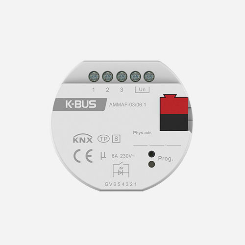 Atuador de comutação para sistema de automação residencial - AMMAF-03/06.1 - Guangzhou Video-Star Intelligent Corp., Ltd - protocolo KNX / em trilho DIN / da linha residencial