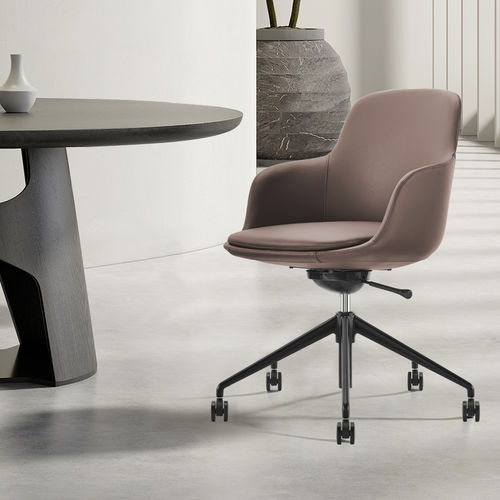 Cadeira de conferência moderna - Lola 46C-07 - Foshan Orcco Furniture Co., Ltd. - para ambiente interno / em couro / em tecido