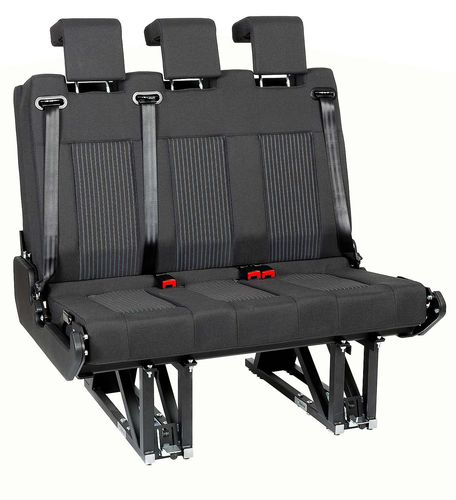 Banco estofado contemporâneo - SL3 - AUTOLIFT Srl - em tecido / com base metálica / da linha comercial