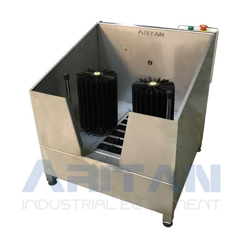 Estação de limpeza para botas - ART07 - ARITAN ENDÜSTRİYEL HİJYEN EKİPMANLARI SA - com altura regulável / em aço inoxidável / automática