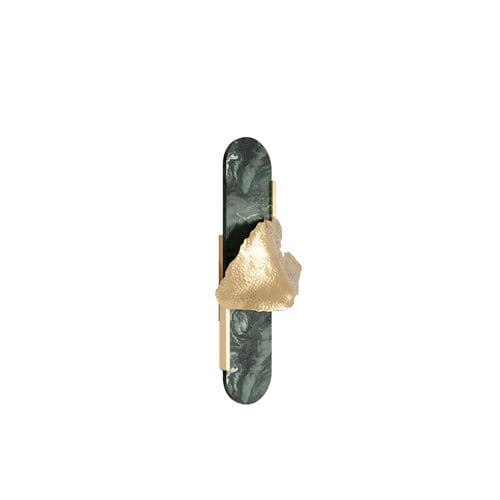Arandela contemporânea - LEAFUS SCONCE - Hommés Studio - para ambiente interno / em aço inoxidável polido / em mármore